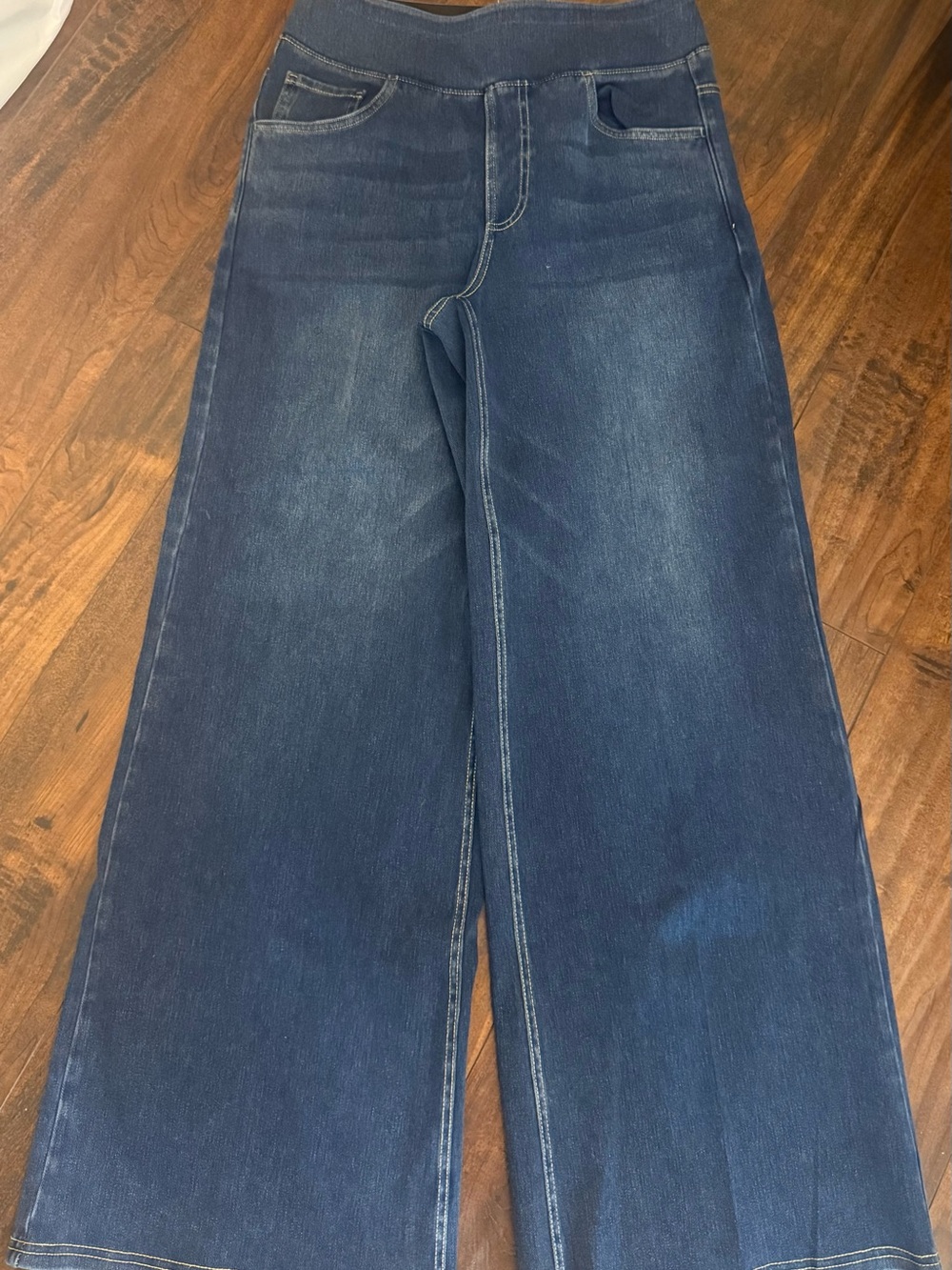 HALARA Dark Blue Wide-Leg Women’s Pull Up Jeans Medium